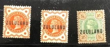 Zululand SC/SG #1 (2x), 6. Queen Victoria. Mint Hinged VF picture