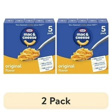 (2 pack) Kraft Mac and Cheese, 5 Boxes, for Easy Dinner Original Flavors 7.25 oz picture