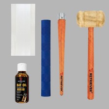 Genuine Cricket Batting Cone 6 pc, Hammer 6 pcs, grip 12pc, Tape 6pc, Oil 6pc picture