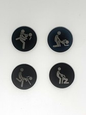 4-Pack - Adult Funny Sex Position Golf Ball Marker Novelty Gift Laser Lot picture