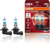 Osram Night Breaker Laser HB4 9006 Halogen Headlight Fog Bulbs 9006NL Pack of 2 picture