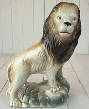 Vintage Staffordshire Figure Lion Proud Majestic King of the Jungle 7