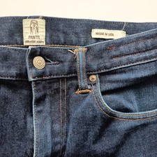KATO by Hiroshi Kato Men's Stretch Denim Jeans Size 33 Made in USA Dark Wash picture