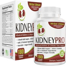 Kidney-PRO 3-Month Kidney & Urinary Support 180 Capsules All-in-1 Blend picture