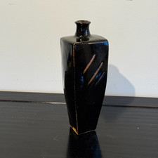 Joanna Wason Leach Pottery St Ives Tenmoku Stoneware Bottle Vase 10