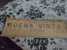 1963 Buena Vista License Plate Attachment picture