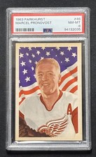 1963 Parkhurst Marcel Pronovost #46 HOF Detroit Red Wings PSA 8 picture