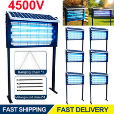 Solar Bug Zapper Outdoor Mosquito Zapper 4500V Waterproof Rechargeable Fly Trap picture