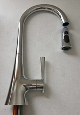 Moen 9126 Kurv 1.5 GPM Single Hole Pull Down Kitchen Faucet, Chrome picture