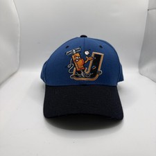 Vintage Zephyr Joliet Jackhammers Snapback Navy Blue Wool Minor League Embroider picture