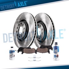 12.60 inch Front Disc Brake Rotors Ceramic Pads for 2005 - 2008 Audi A4 Quattro picture