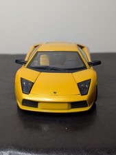 Hot Wheels Mattel Yellow Lamborghini Murcielago 1:18 Scale model light damage picture