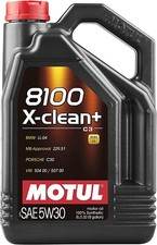Motul 8100 X-Clean+ 5W30 Synthetic Engine Oil 5 Liter 106377 picture