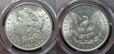 1901 P Morgan Silver Dollar $ PCGS AU 55 Better Date Philadelphia picture