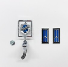 1987-1988 Olds Cutlass Supreme 442 Stand Up Hood Emblem /Tail Light Emblems BLUE picture