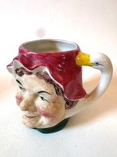 VINTAGE Artone England Farmer's Wife Character Toby Mug with Goose Handle picture