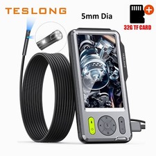 Teslong Dual Lens 5mm Endoscope Borescope Inspection Camera 1080p HD 5