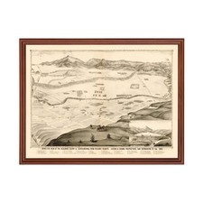 Old Map of Redlands, CA 1882 - Vintage Redlands California A picture