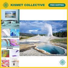 5D Diamond Painting Kit - Yellowstone National Park Landscape, Full Drill DIY Cr picture