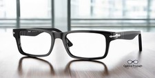 PERSOL PO3050V 95 Black Demo Lens 53 mm Men's Eyeglasses picture
