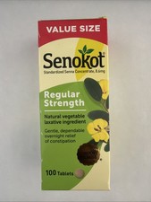 Senokot Regular Strength Laxative 8.6mg - 100 Tablets Exp 2029+ picture