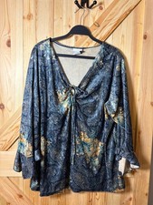Fashion Bug Women's Paisley Floral Blouse Size 26/28 picture