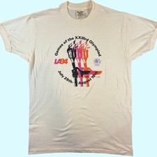 Vintage 1984 Los Angeles Olympics LA84 Games XXIII Olympiad T Shirt XL picture