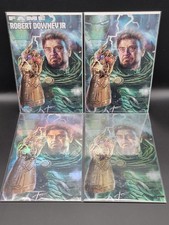 Fame Robert Downey Jr. #1 • Tidalwave • 2025 • Full Set of 4 Foil Metal Virgin picture