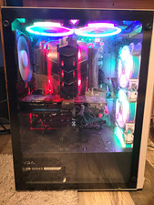 Custom/Whitebox White Gaming Desktop Tower PC RGB Lighting EVGA GeForce GPU  picture