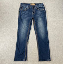 Seven7 Men's Size 30Wx30L* Straight Fit Premium Denim Dark Wash Blue Stretch picture