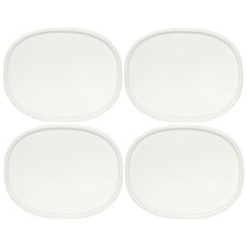 Corningware F-12-PC 1.5qt Oval French White Plastic Lid 4PK for Baking Dish picture