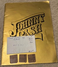 Vintage 1978 Johnny Cash Concert Program & 3 Ticket Stubs Ionia Free Fair Pack picture