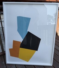 Joel Shapiro 2009 Boat Bird Mother Child Screenprint Collage SP 9/9 Signed picture