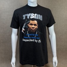 Vintage 2000 Mike Tyson vs Lou Savarese Tyson's Back Glasgow T Shirt L Boxing picture