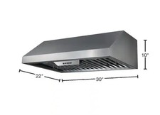 NXR 30 in. 800 CFM Under Cabinet Stainless Steel Range Hood with SS Baffles picture