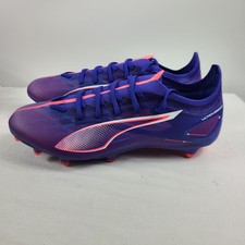 Men's Size 9 Puma Ultra 5 Match FG/AG Soccer Cleats Purple 107687-01 picture