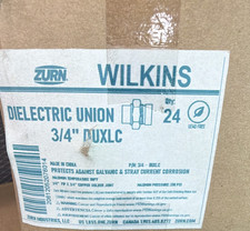 QTY 24: Zurn Wilkins DUXLC 3/4 in Dielectric Union Brass FNPT x FNPT picture