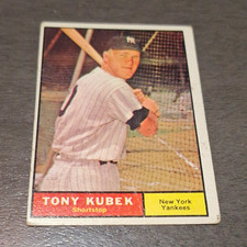 Topps 1961 Topps Tony Kubek #265 New York Yankees Baseball Card picture