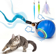 Interactive Cat Toy Ball - Automatic Interactive Cat Toys for Indoor Cats with 3 picture