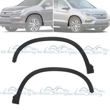 1 Pair Front Fender Flares for 2016-2021 22 Honda Pilot Wheel Arch Molding Trim picture