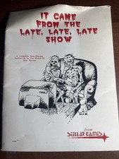 It Came From The Late Late Late Show RPG Stellar Games 1989 VTG Book picture