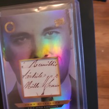 John Dillinger 2025 Pieces of the Past Villians Edition Handwritten Relic card picture
