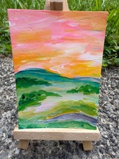 ACEO/ATC Original Acrylic Mini Painting 