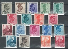 ROMANIA EUROPE KING CAROL II SC#446-460 MNH 1935  SET 1 V MISSING LOT (ROM  251) picture