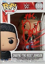 WWE DWAYNE THE ROCK JOHNSON AUTOGRAPHED SIGNED FUNKO POP #189 picture