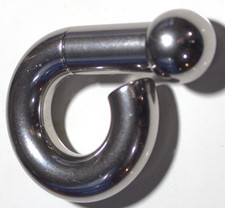 00g 5/8 Prince Albert Jewelry Mollusk Reverse PA Guiche Ear Barbell Weight Sexy picture