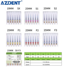 AZDENT Dental Endo Heat Activated Rotary Niti Files Engine Use 25mm /19mm SX-F3 picture