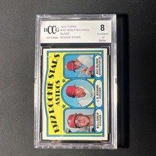1972 Topps J.R. Richard RC Rookie Stars #101 BCCG 8 picture