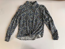 Women’s Talbots Paisley Button-Down Shirt With Tie In Front PXS picture