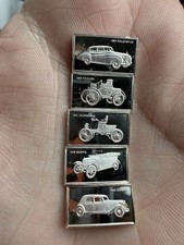 Vintage Franklin Mint Silver Mini Art Bars   (Lot of 5) picture